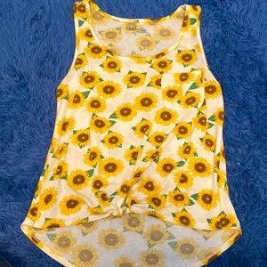 Sunflower tank top